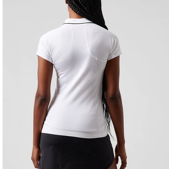 Athleta Momentum Seamless Polo Fitted Short Sleeve Tee *NWT* XL - Picture 10 of 16